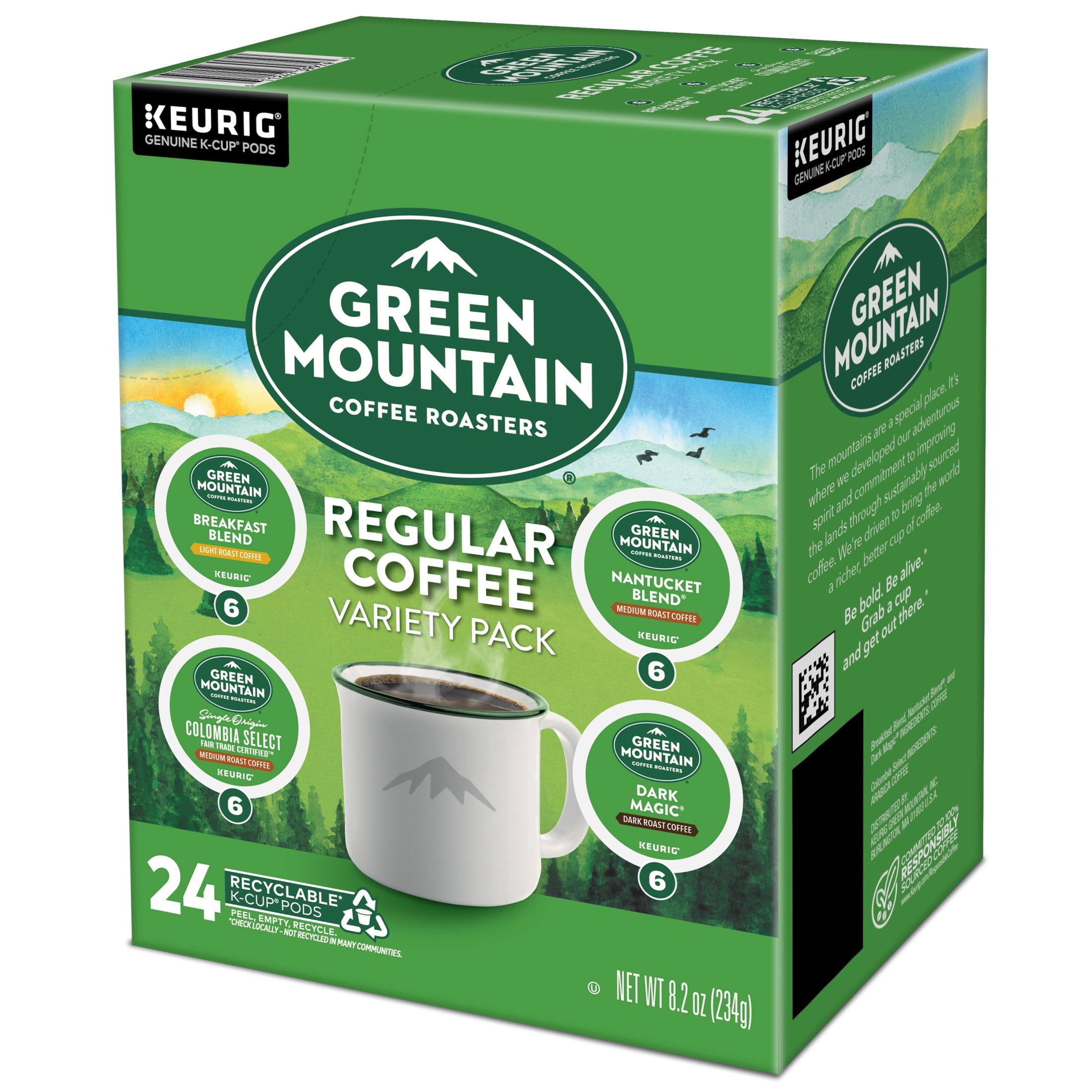 Green Mountain Coffee Roasters, Variety Pack K-Cup Coffee Pods, 24 Count
