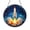 Acrylic 3.5 Inch, variant on Rocket Taking Off Stained Glass Suncatcher Space Theme Window Art for Home Interior Display