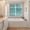 Teal Green, variant on Navy Blue Kitchen Curtains Window Panels, Vintage Modern Abstract Art Ombre Insulated Window Treatment Curtain, Grommet Curtains for Bedroom/Living Room/Bathroom, 2 Piece 27.5"Wx39"L