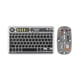 thumbnail image 5 of Combo de ratón y teclado inalámbrico, electrónica recargable, portátil y fácil de usar con carcasa transparente retroiluminada para PC y portátil Negro, 5 of 9