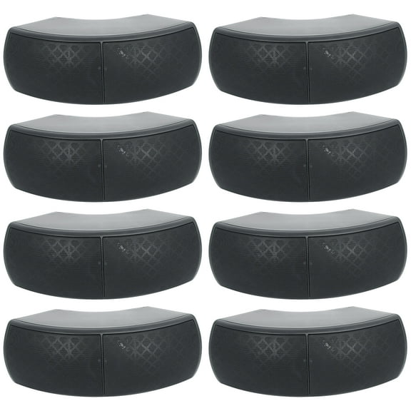 (8) Rockville WET-D4 Black Indoor/Outdoor Commercial/Restaurant/Bar 70V Speakers