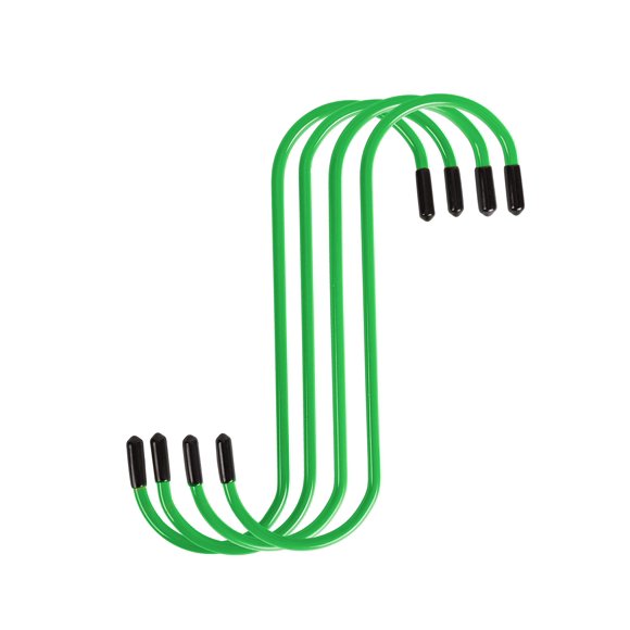 ARES 18060-4-Piece Green Brake Caliper Hanger Set - Rubber Tipped Hooks Easily Restrain Brake Calipers and Reduce Possible Damage to Brake Hoses
