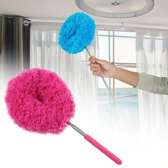 Long Handled Duster - Extendable Bendable Head - Versatile Cleaning Brush for Home, Indoor/Outdoor, Hard to Reach Spaces
