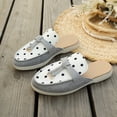 thumbnail image 6 of SuTry Women's Polka Dot Mules Slip On Color Block Round Toe Platform Adjustable Strap Comfortable Casual Walking Half Shoes(39), 6 of 9