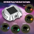 thumbnail image 2 of HERCHR Casting Aluminum Solar Power Waterproof 6 LED Lamp Wireless Outdoor Road Driveway Pathway Light, Road Lamp, Solar Light, 2 of 7