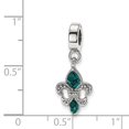 thumbnail image 3 of Crystals from Swarovski Fleur De Lis Dangle Charm 925 Silver Reflection Beads, 3 of 4