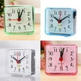 thumbnail image 4 of Travel Analog Alarm Clock, Ultra Small Clock Bedside Small Alarm Clock Quartz Battery Operated Wake Up With Beeping Sound(pink), 4 of 14