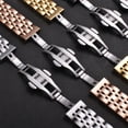 thumbnail image 4 of Destyer Gold Easy To Install Universal Smartwatch Replacement Strap With Adjustable Length Stainless Steel gold 24mm, 4 of 6