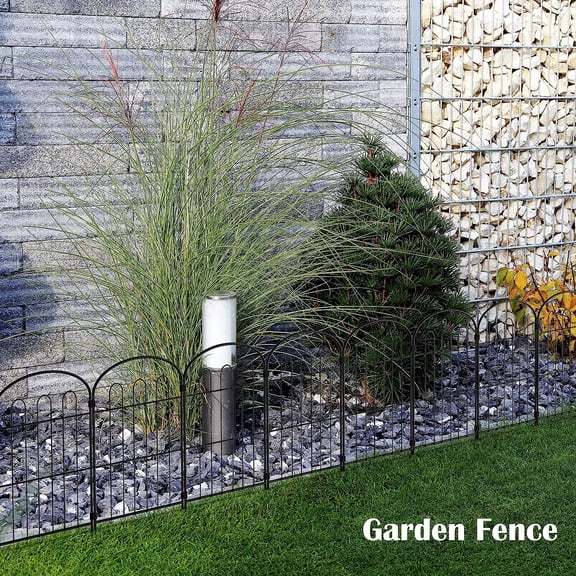 28 Pack Decorative Garden Fence Panels, Total 24in (H) x 30ft (L)