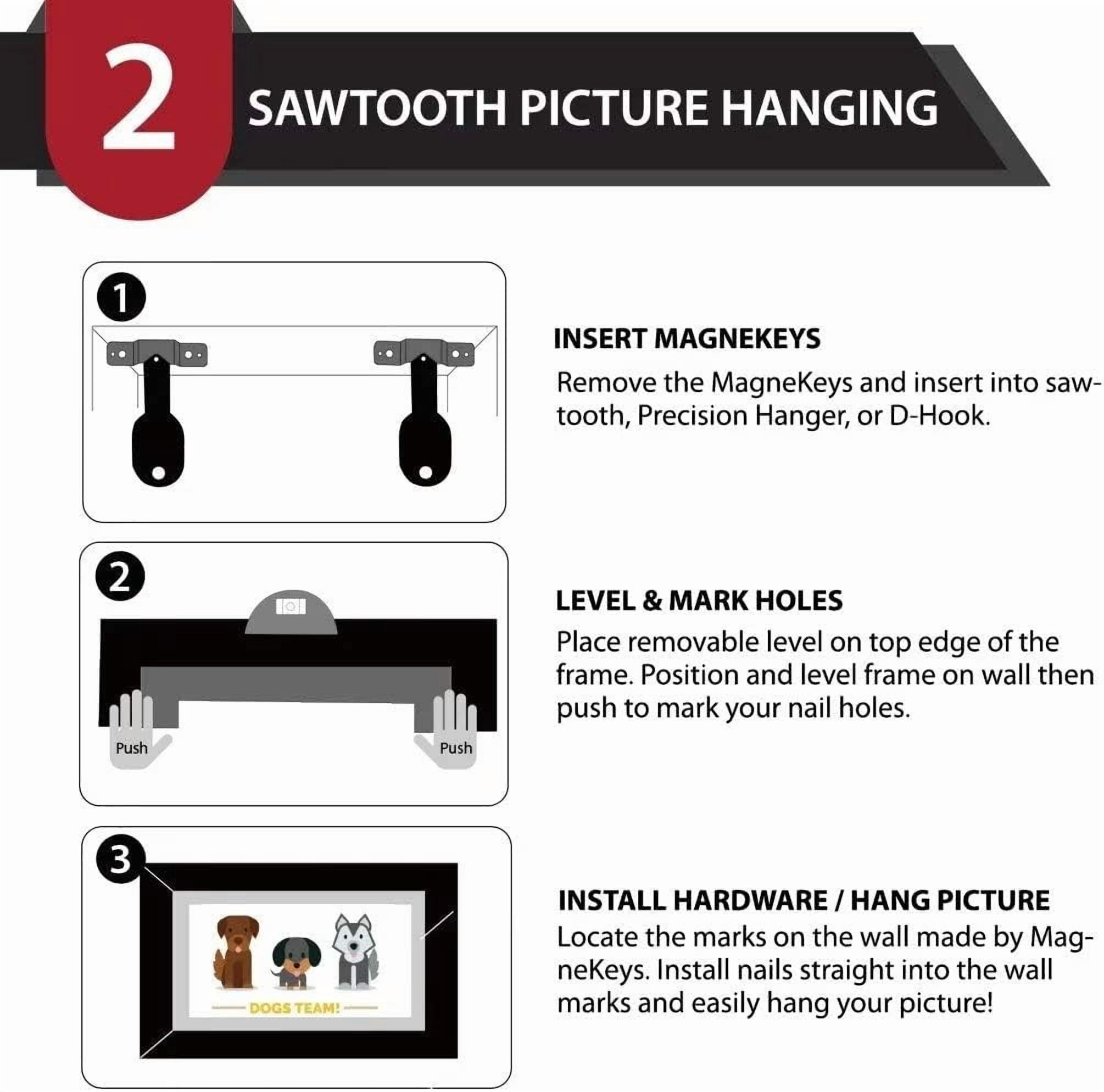 Picture Hanging Kit, HomTok All in One Picture Hanging Tool with Level, 85 PCS Picture Hanger Hardware, Perfect for Hanging Photo Frames, Mirrors, Clocks, Artwork