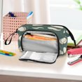 thumbnail image 6 of Nylon Fish Mouth Pencil Case with Large Capacity Zipper Pencil Pouch Green Baseball Pattern Pencil Bag Organizers, 6 of 7