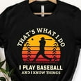 thumbnail image 1 of ALVORD Baseball Papa Fête des Pères T-Shirt Graphique Baseball Classique Unisexe P-5TG, 1 of 4