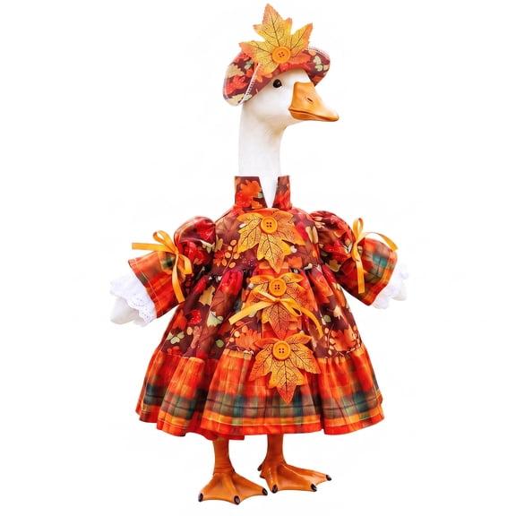 Porch Goose Outfits, Thickened Polyester Fabric, Suitable for Outdoor Decor, for Outdoor Lawn Yard Thanksgiving Party