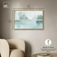 thumbnail image 5 of Mirrored Aqua Dream I Canvas Coastal Abstracts by Art Remedy, Gold Frame, 36" x 24", 5 of 7