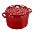 thumbnail image 1 of STAUB La Cocotte 4.75 L Cast Iron Round Tall Cocotte, Cherry, 1 of 11