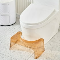 Acrylic Toilet Stool for Adults,7 Inch Poop Stool,Potty Stool Clear Toilet Step Foot Stool for Bathroom Portable Easy Install Healthy Gifts for Women Men