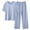 Blue, variant on TEAJOPSUU Lounge Sets for Women Cotton Blend Pjs Set Short Sleeve Tops and Long Pants Soft Comfy Pajamas 2 Piece Outfits M-2X Blue