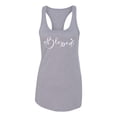 thumbnail image 2 of Wild Bobby, Blessed Inspirational Quote Heart Love, Inspirational/Christian, Women Racerback Tank Top, Heather Grey, Medium, 2 of 3