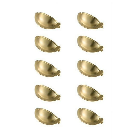 Elegant Decor PL3001-GD-10PK 2.75 in. Claude Multipack Centre à Centre Tasse Barre Pull&44; Glod Brossé - Pack de 10