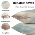 thumbnail image 4 of Waterproof Throw Pillow Covers Set of 2, 26x26 Inch Vintage Cloudy Sky Decorative Pillowcases Outdoor Pillow Slip Cushion Covers Set for Couch Tent Retro Rustic Clouds Scenery, 4 of 7