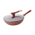 thumbnail image 3 of Lipstore Nonstick Wok Versatile Nonslip Bottom Deep Frying Pan for Home Hotel Camping, 3 of 8
