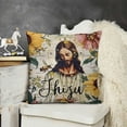 thumbnail image 2 of Pillow Covers Blessed Assurance is Mine Inspirational Sign Home Decorative Throw Waist Pillow Case Cushion Cover for Farmhouse Decor,Letters Words with Floral Bee, 2 of 5