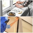 thumbnail image 6 of Uxcell Weather Stripping, 2 Pack 18ft x 3/8" W x 1/4" T Self Adhesive Foam Seal Strip D Shaped, White, 6 of 6