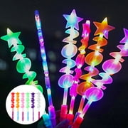 Aofa Star 2020 LED Flashing Glow Stick Fairy Magic Wand Kids Toy Concert Party Props