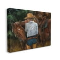 thumbnail image 4 of Stupell Industries Cowgirl Tending to Horse Animals & Insects Painting Gallery Wrapped Canvas Art Print Wall Art, 40 x 30, 4 of 8
