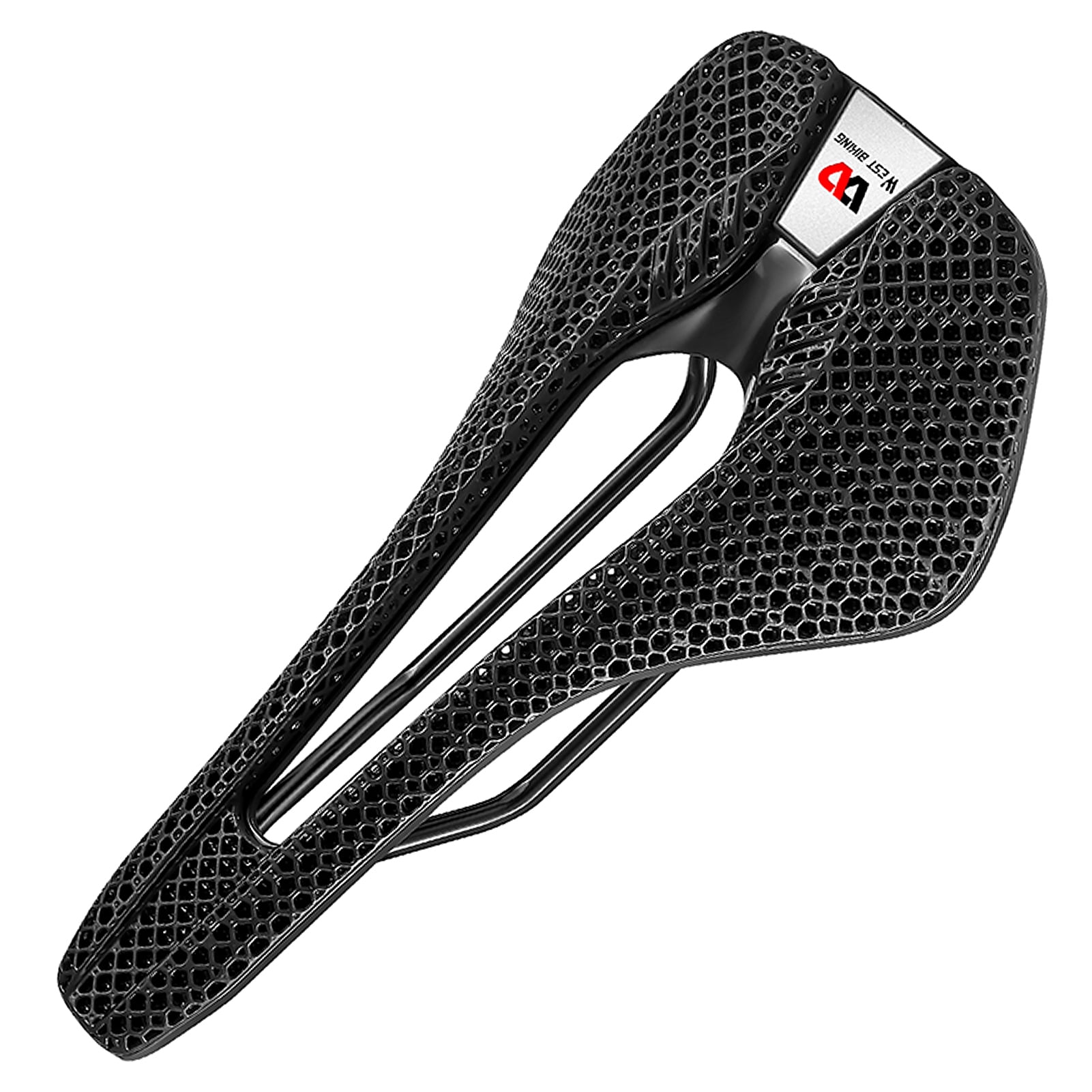 Selle Vélo WEST BIKING Carbone T800 Creuse Noir - Ultra Légère 141g, Course, VTT, Route