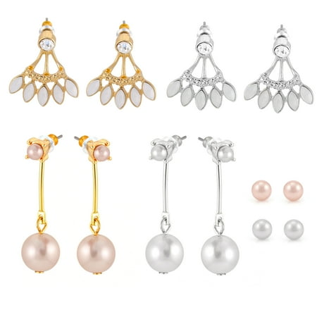 6-on Pearl F/b Fan Stud/drop/fan