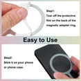 thumbnail image 3 of 5Pcs Magnetic Adapter Ring, Wireless Charger Conversion Kit, Flash Green, 3 of 7