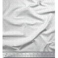 thumbnail image 1 of Soimoi Satin Silk Fabric Numbers & Alphabets Small Decor Fabric Printed Yard 42 Inch Wide, 1 of 3