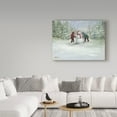 thumbnail image 3 of Trademark Fine Art 'Snowman And Children' Canvas Art by Mary Miller Veazie, 3 of 3