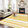 thumbnail image 3 of Vintage Pale Blue Striped Area Rug 8x10 Washable Rug Non Slip Farmhouse Modern Stripes Boho Large Area Rug Soft Stainresistant Indoor Floor Carpet for Living Room Bedroom Office Dining Room Nursery, 3 of 9