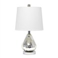 thumbnail image 1 of Elegant Designs Chrome Ripple Table Lamp with White Shade, 1 of 6