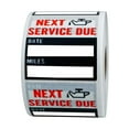 thumbnail image 2 of 100pcs / roll Oil Change Maintenance Stickers Low-Tack Windshield Stickers, 2 of 8