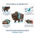 thumbnail image 3 of Wild Heritage Buffalo Whisper Resin Buffalo Figurine – Western Rustic Bison Decor, Native-Inspired Southwestern Statue, Wildlife Collectible Shelf & Desk Accent, Unique Gift for Nature Lovers, 3 of 9