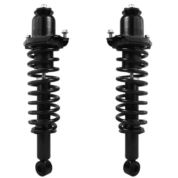 Detroit Axle - Rear Struts for 2003-2008 Toyota Corolla Matrix Pontiac Vibe Complete 2pc Rear Struts w/Coil Spring 2004 2005 2006 2007 Replacement Quick Install Ready Struts Assembly