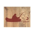thumbnail image 2 of Man Fishing in Boat Stencil Template Reusable 8.5 x 11 for Painting on Walls, Wood, Etc. By Stencilville, 2 of 2