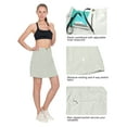 thumbnail image 5 of Little Donkey Andy Women's Athletic Skort Skirts UPF 50+ Quick Dry Golf Tennis Causal Skirt with Pockets Light Gray XXXL, 5 of 5