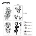 thumbnail image 2 of 20 hojas de tatuajes temporales pegatinas de estilo mixto tatuajes temporales para mujeres niñas o adultos, 2 of 6