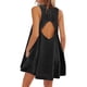 thumbnail image 1 of Vestido Vidifid de mezclilla casual sin mangas para mujer con bolsillos, 1 of 4
