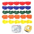 thumbnail image 4 of 25 soportes de escalada en roca para niños, soportes de pared para escalada en roca, juguetes para niños, soportes coloridos para escalar árboles, Con cuerda, 4 of 8
