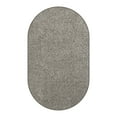 thumbnail image 4 of Koeckritz Rugs Soft & Cozy Pewter Grey 3'x5' Oval Indoor Area Rug for Living Room or Bedroom, 4 of 7