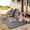 Black & Grey, variant on LUOVEN 4x6 Reversible Outdoor Waterproof Rug Plastic Straw Patio Mat for Backyard, Deck, RV, Camping, Porch, Black & White