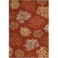 thumbnail image 1 of Couristan 21341140026086U 2 Pi 6 Po x 8 Pi 6 Po Tapis d'Évasion Extérieur Récif de Mer - Terre Cuite, 1 of 1