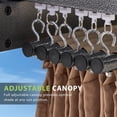thumbnail image 5 of Aoxun 10' x 10' Beige Aluminum Pergola, Retractable Sun-Proof Canopy, 5 of 7