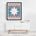 thumbnail image 3 of Winter sweater pattern - Illustration Geometric Pattern Abstract Modern Art Boho Mid-Century Modern Minimalist Black Framed Wall Art Print 16 x 20 inches, 3 of 4