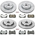 thumbnail image 3 of PowerStop Front and Rear Z26 Street Warrior Carbon-Fiber Ceramic Brake Pad and Drilled and Slotted Rotor Kit Fits: CHEVROLET Select Models K7006-26, 3 of 9